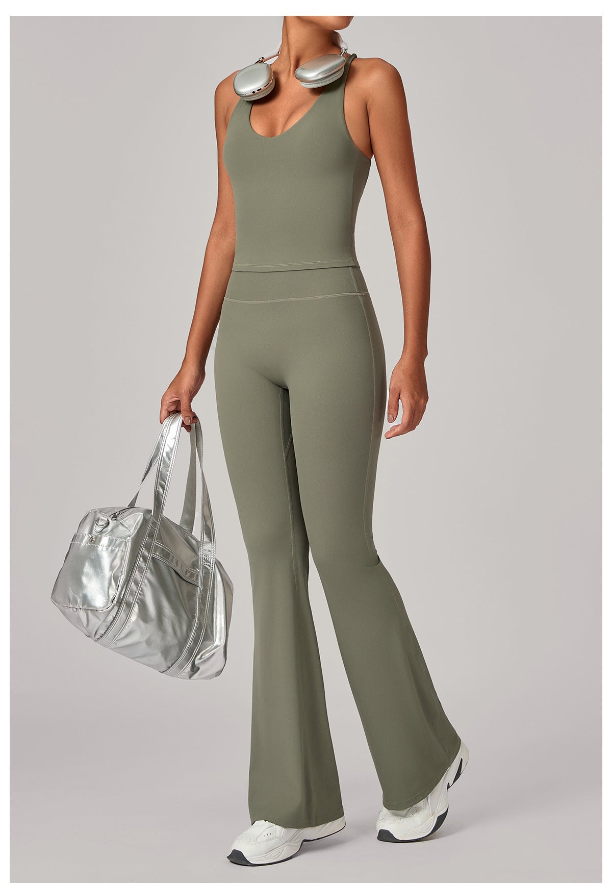 Jewel Cross Flare Empress Bodysuit
