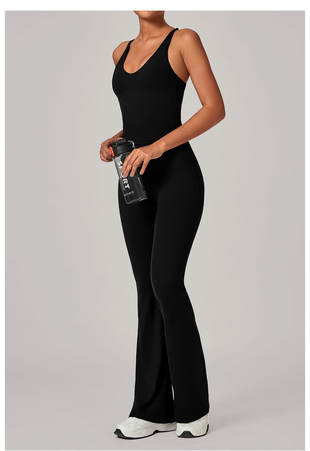 Jewel Cross Flare Empress Bodysuit