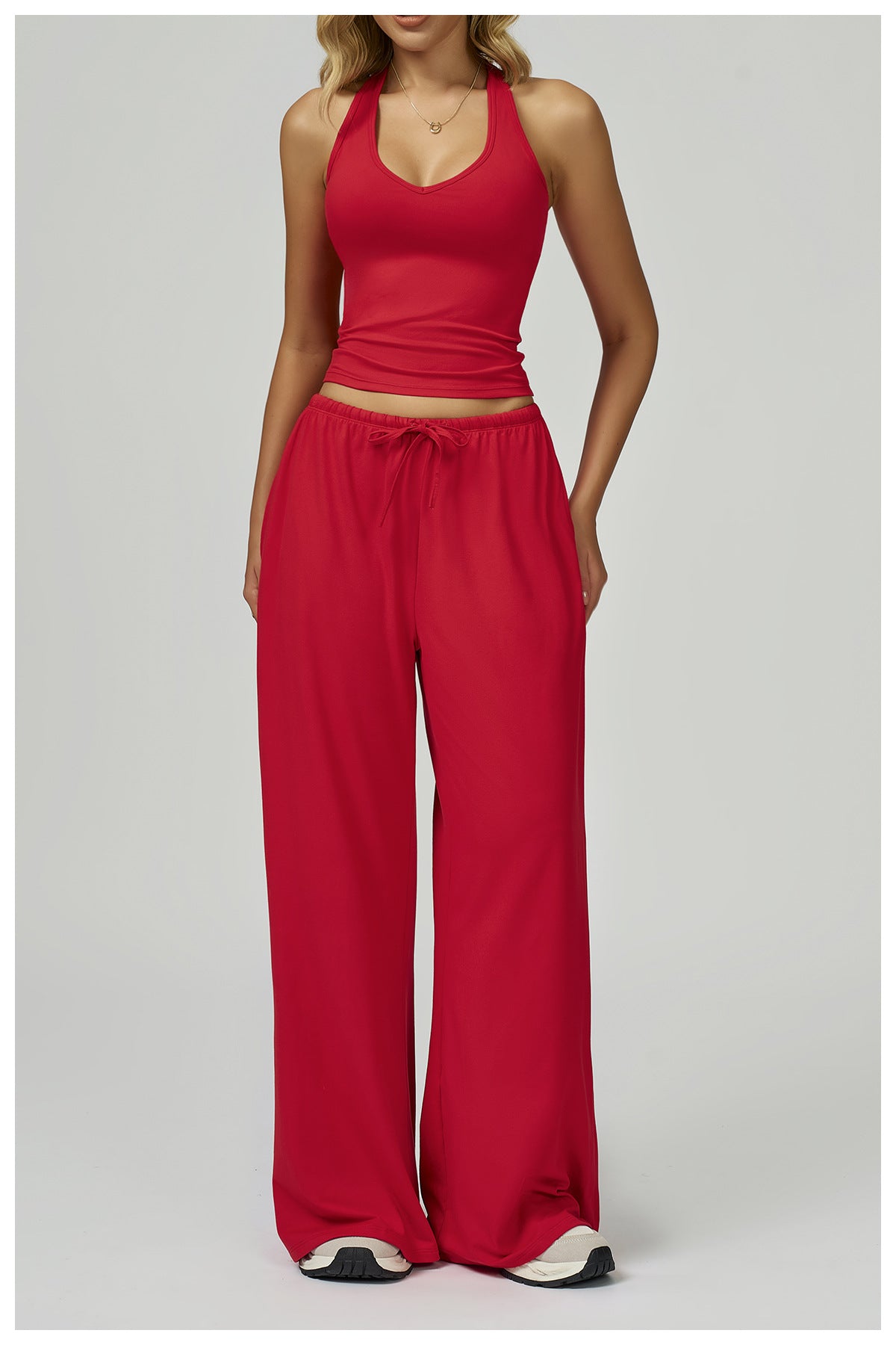 Wide-Leg Two-Piece Set