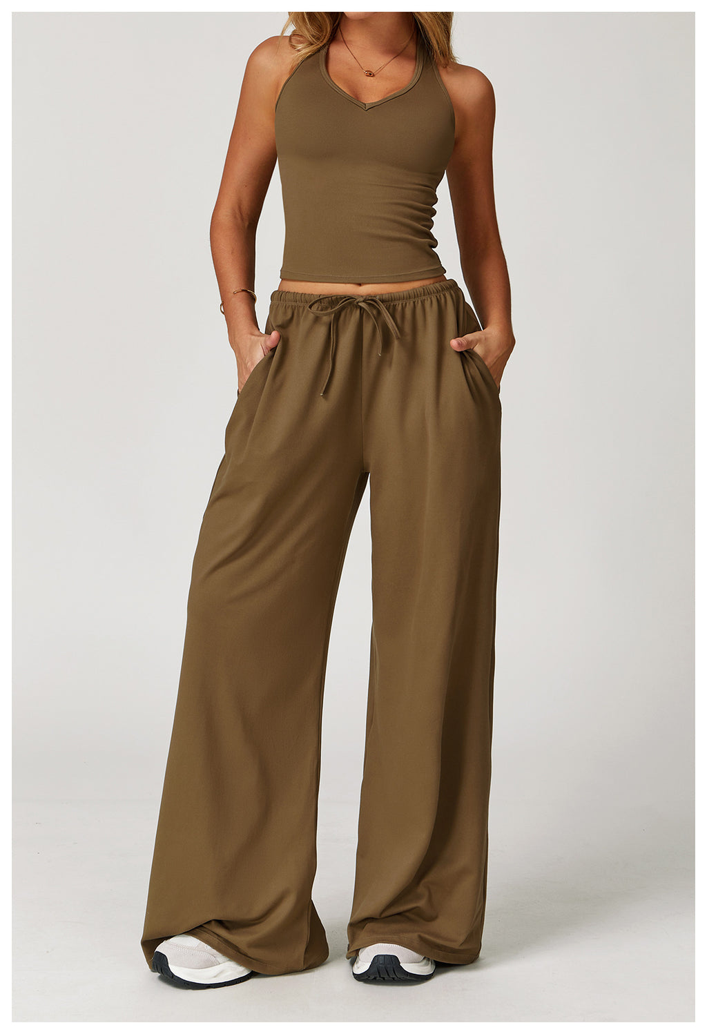 Wide-Leg Two-Piece Set
