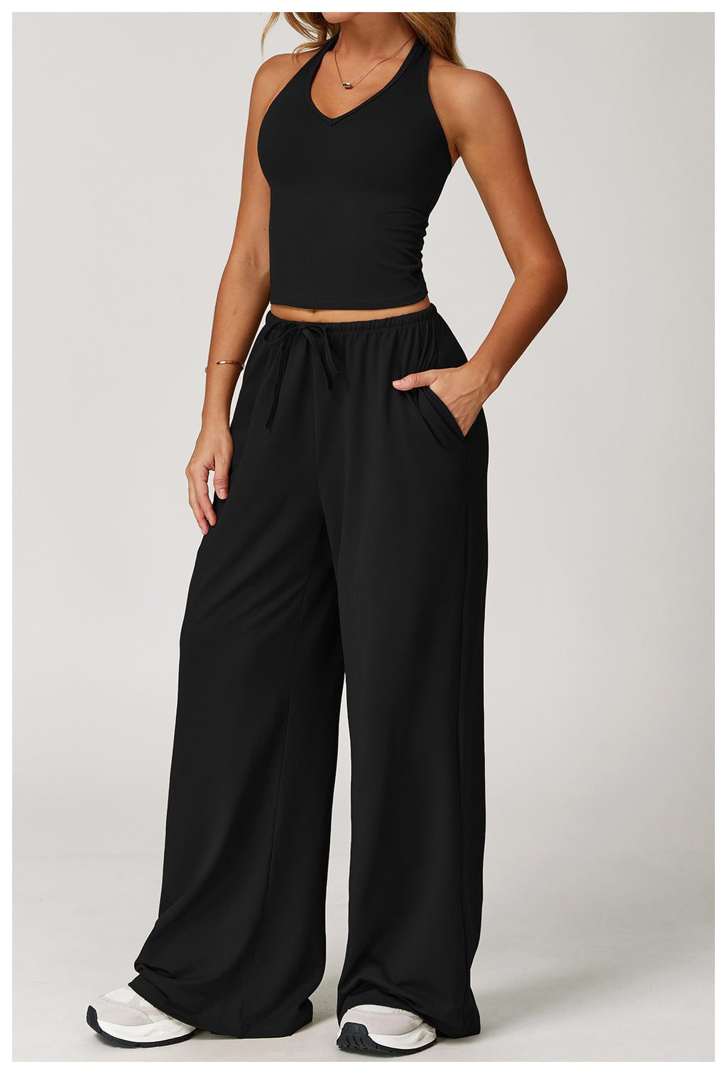 Wide-Leg Two-Piece Set