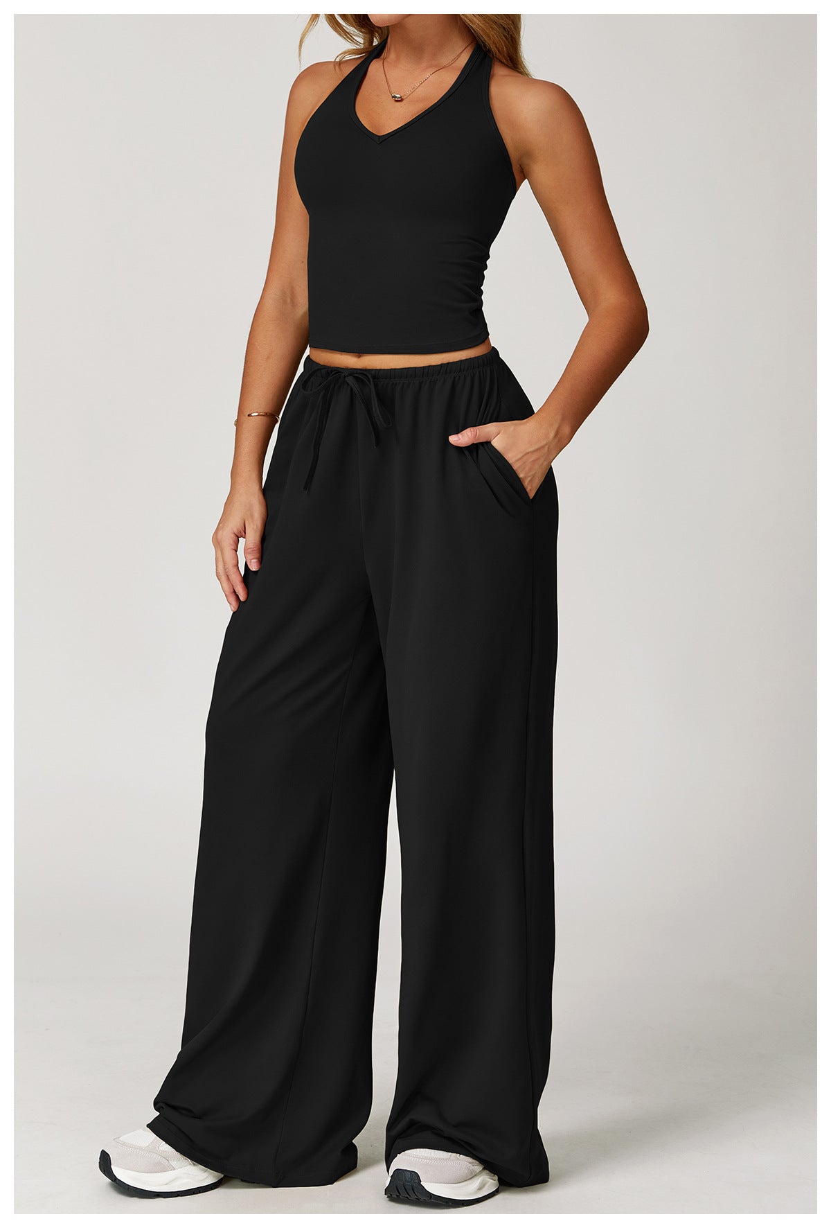 Wide-Leg Two-Piece Set