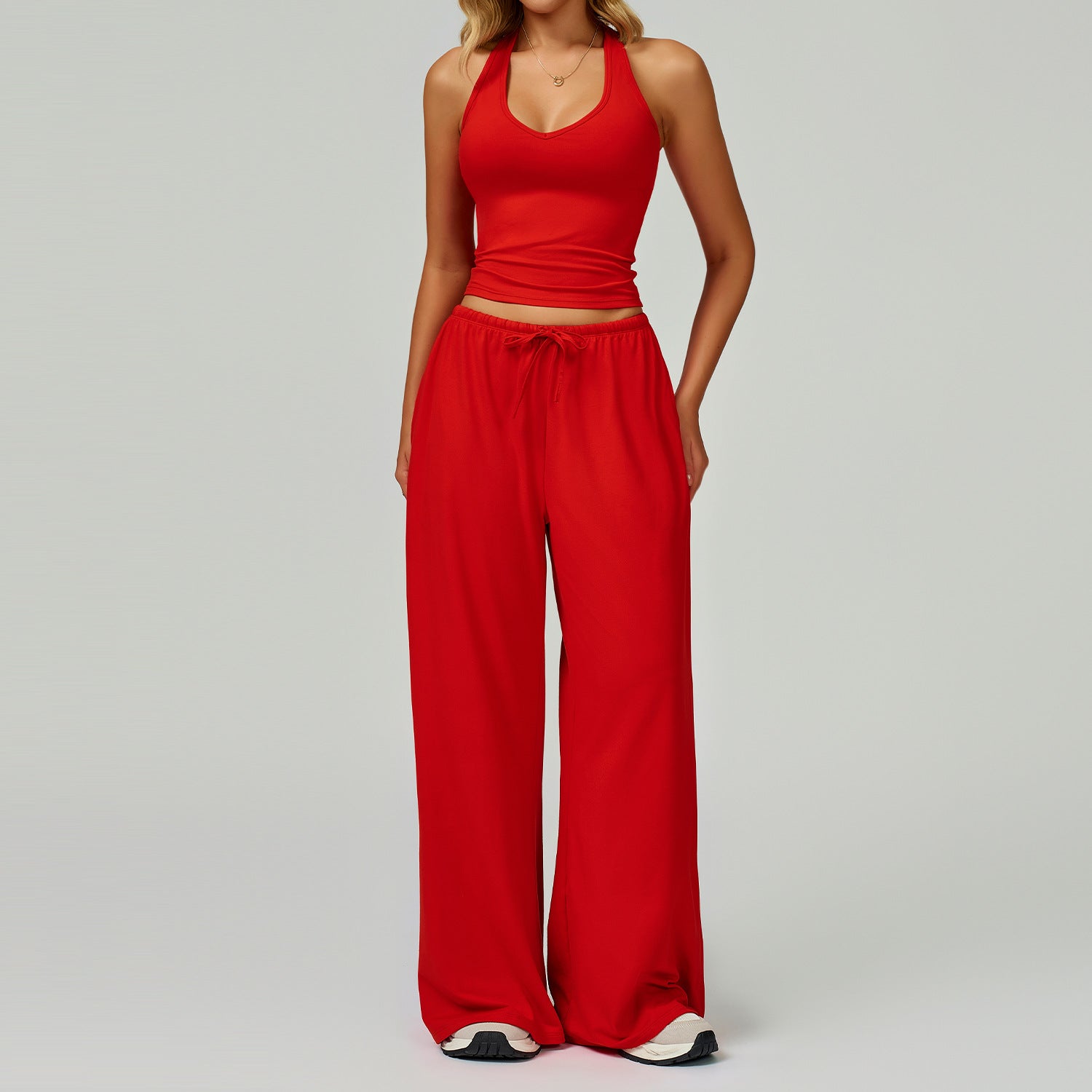 Wide-Leg Two-Piece Set