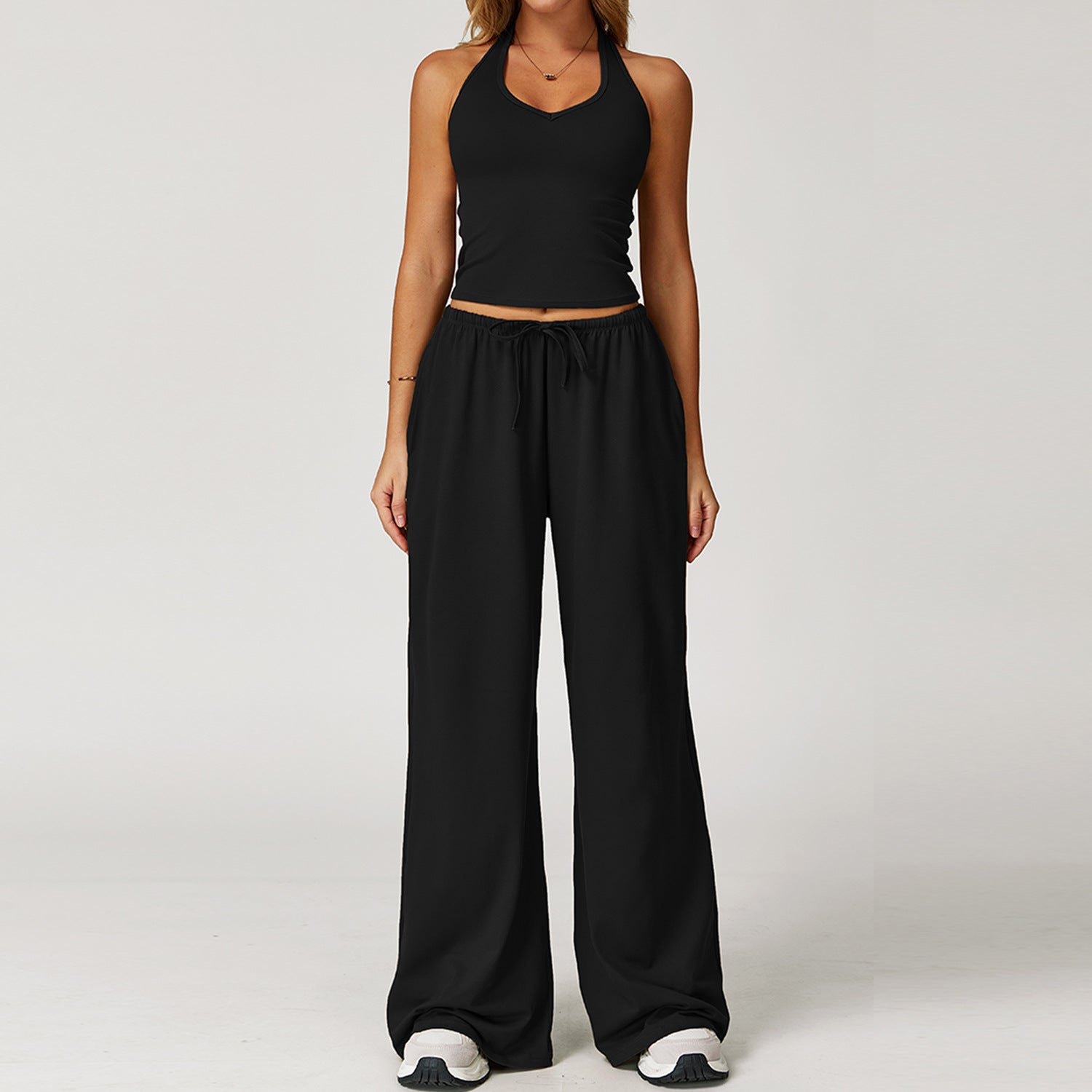 Wide-Leg Two-Piece Set