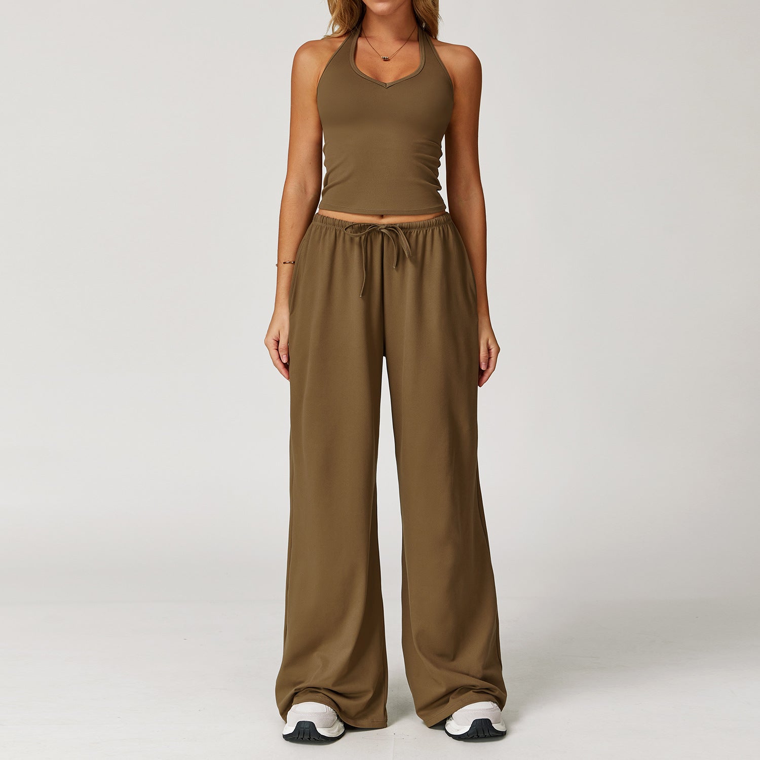 Wide-Leg Two-Piece Set